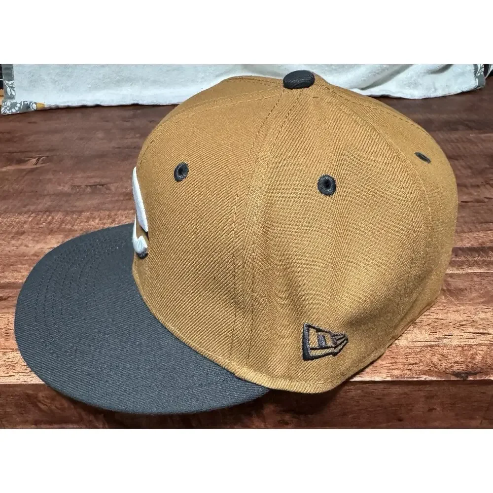 '47 Brand Cincinnati Reds MLB Camel Tan/Black 2-Tone Fitted Hat Cap 7 1/8